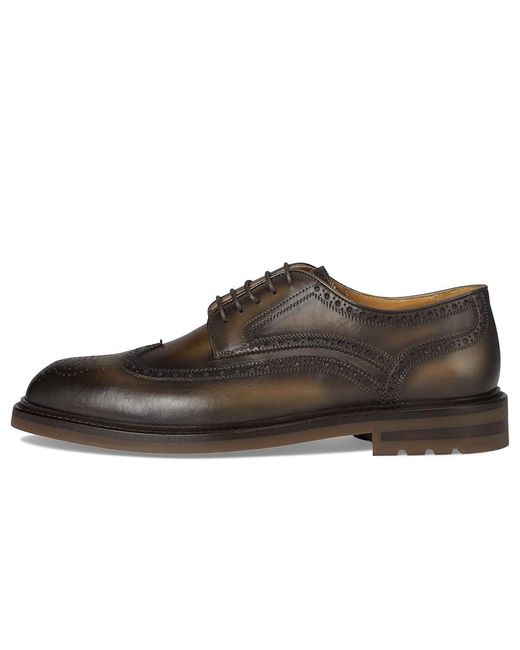 Magnanni Shoes Black Maxime Lace-Up Boots, Leather for men