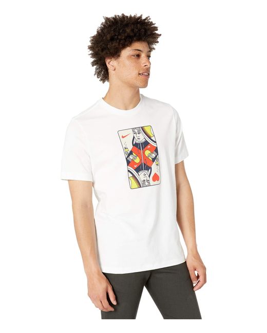 Nike Sb Queen Card Tee (white/habanero Red) Men's T Shirt for Men | Lyst