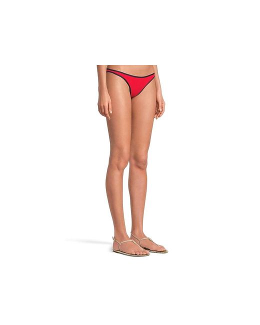 LSPACE Black Suzi Bottom Classic Swimwear Flame/Midnight, Nylon/Spandex
