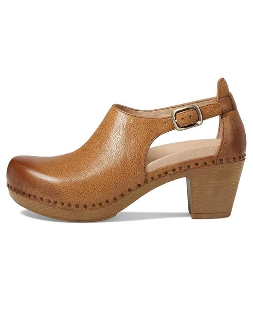 Dansko Brown Sassy ( Milled Burnished) Shoes
