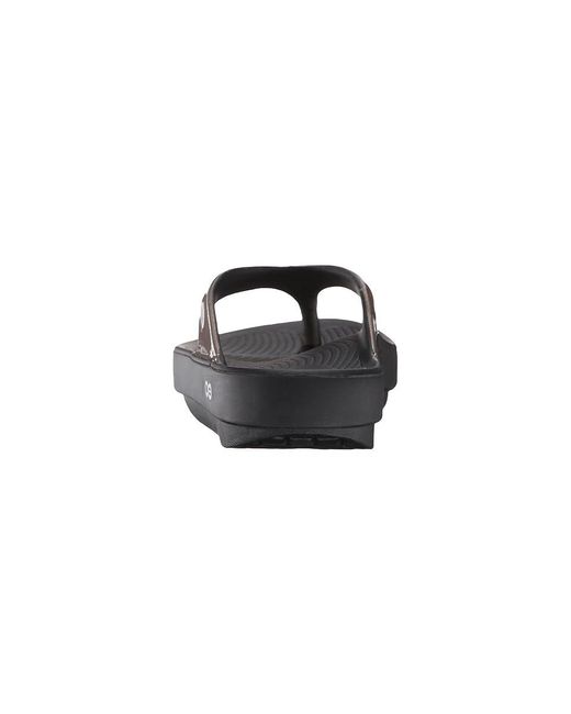 OOFOS Black Oolala Sandal (/Latte) Sandals