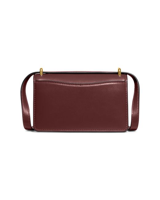 Coach Luxe Refined Calf Leather Bandit Crossbody In Brown Lyst