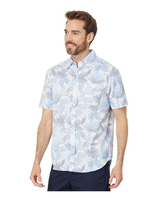 Tommy Bahama Blue San Lucio Falling Fronds Shirt for men