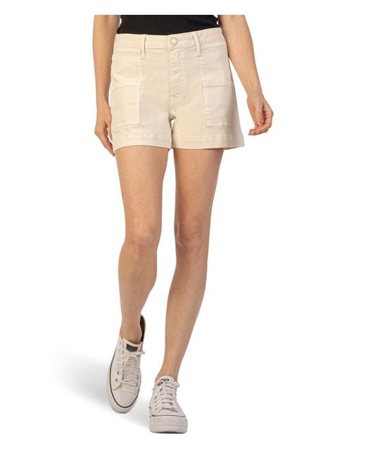 Kut From The Kloth Natural Jane High-rise Shorts W/ Pork Chop Pockets