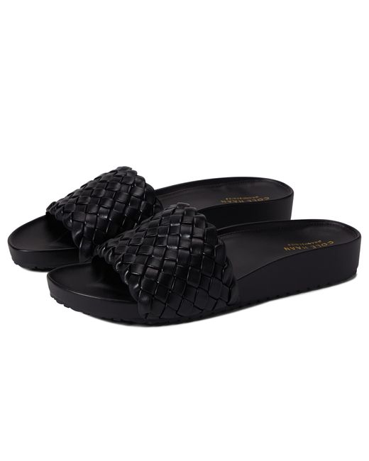 cole haan black slides