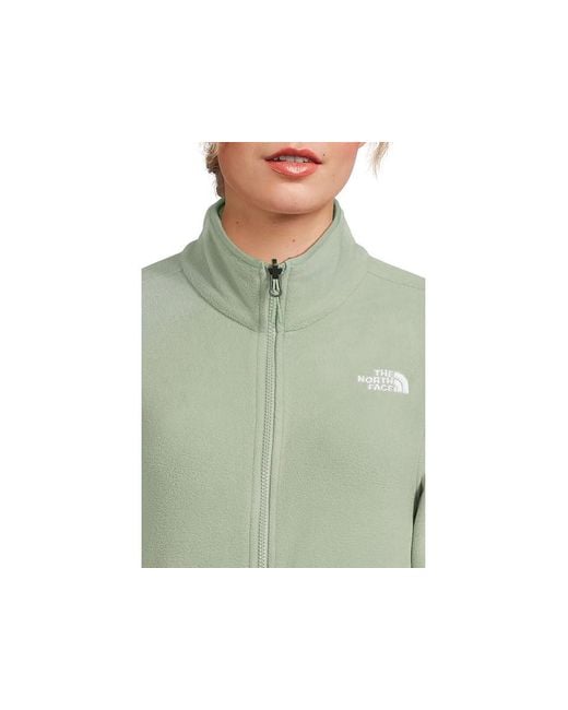 The North Face Green Glacier Fleece Jacket Coat, Polyester