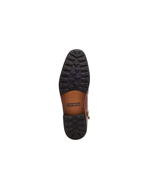 Steve Madden Brown Jotting (Dark Tan Leather) Boots for men