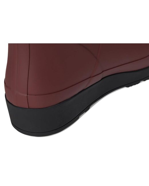 Hunter Brown Play Short Boot Rain Boots, Rubber