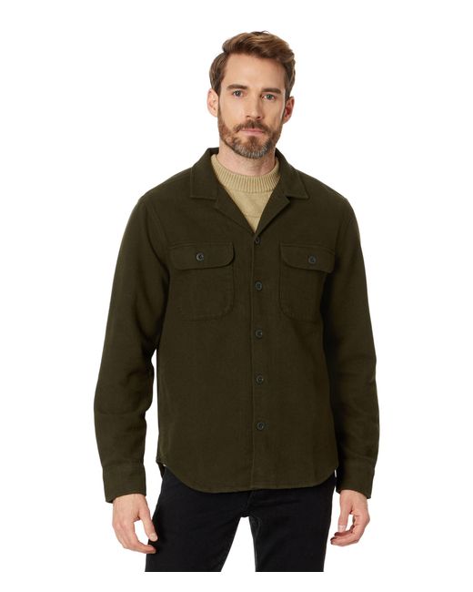 Madewell Brushed Flannel Easy Shirt-jacket in Green for Men | Lyst