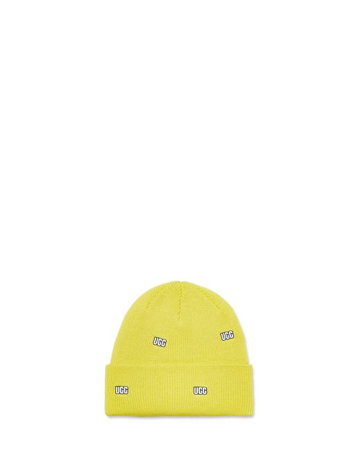 Ugg Yellow Scattered Logo Beanie