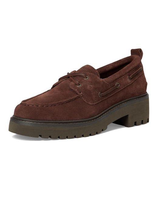 Sperry Top-Sider Brown Ao 2 Eye Lug Shoes 8 M (B) Leather