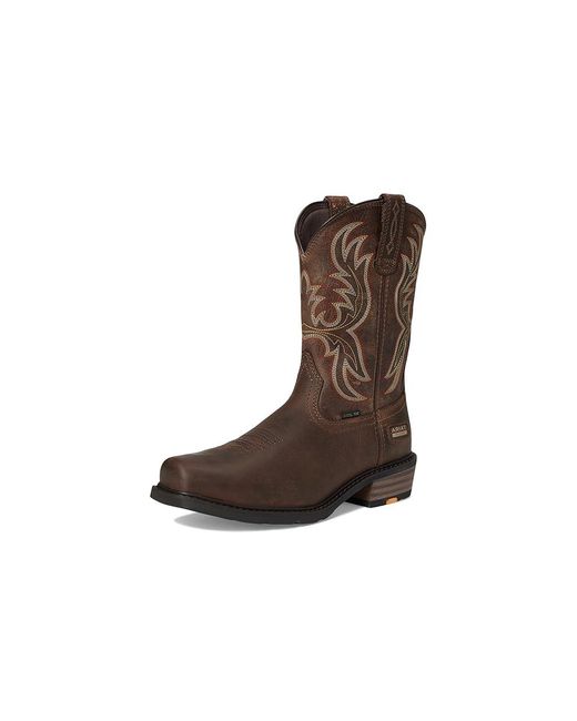 Ariat Brown Ironside Square Toe Steel Toe Work Boots Cowboy Boots 10.5 D for men