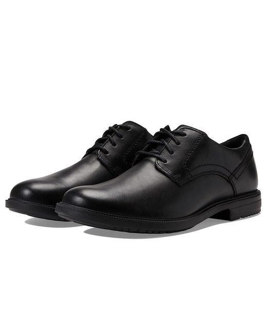 Rockport Black Berenger Plain Toe Oxford Shoes 6.5 W (Ee) Leather for men