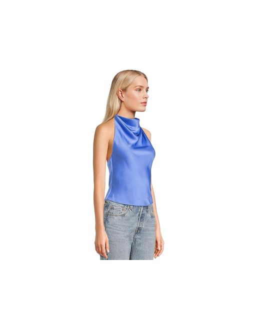 Trina Turk Blue Lanika Top Clothing Sm (Us 4-6) Polyester/Spandex