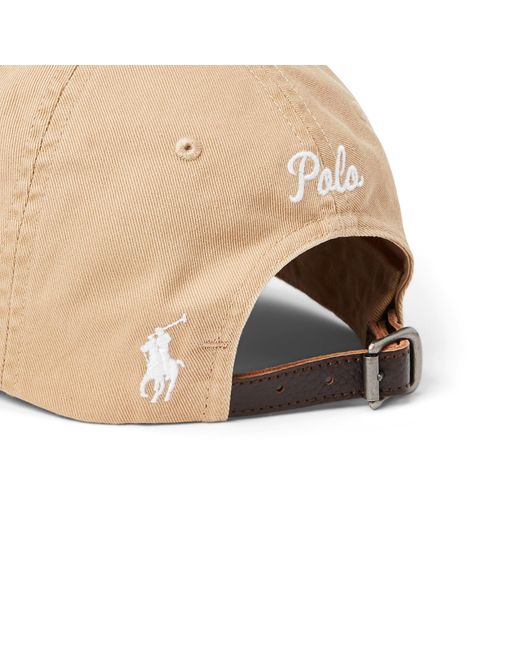 Polo Ralph Lauren Natural Embroidered Twill Ball Cap for men