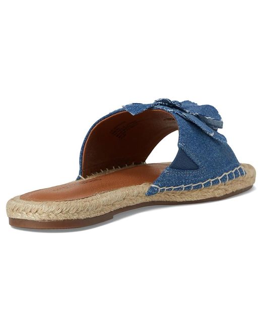 Lucky Brand Blue Biricha Floral Flat Sandals Sandals 5.5 B