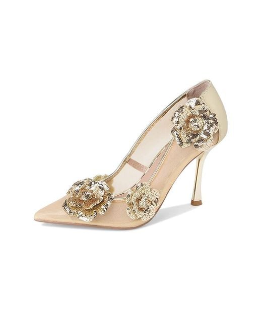 Betsey Johnson Metallic Rossa High Heels, Rubber/Synthetic