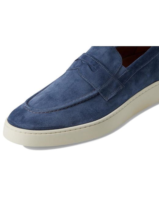 Allen Edmonds Blue Randsnkr 2.0 Slip-On Shoes Shoes Denim Suede/Gum Sole 9 D (M) for men