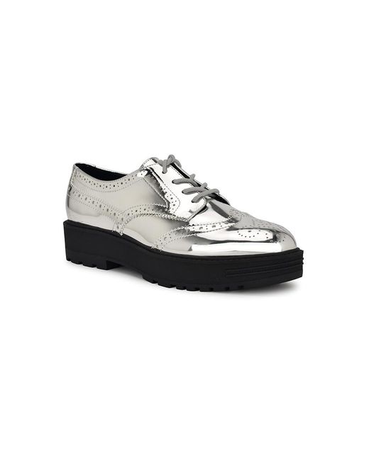 Nine West Black Resttin Flat Shoes