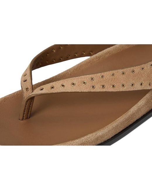 Madewell Brown Millie Thong Lace Up Sandals