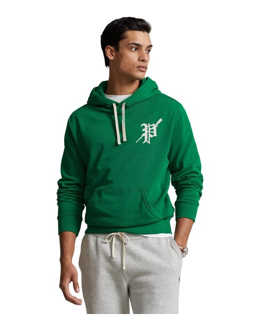 Polo Ralph Lauren Fleece Graphic Hoodie in Green for Men | Lyst