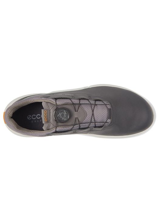 Ecco Black Biom H4 Boa Gore-Tex(R) Waterproof Golf Hybrid Golf Shoes (Magnet/Frosty Cow Leather) Shoes for men
