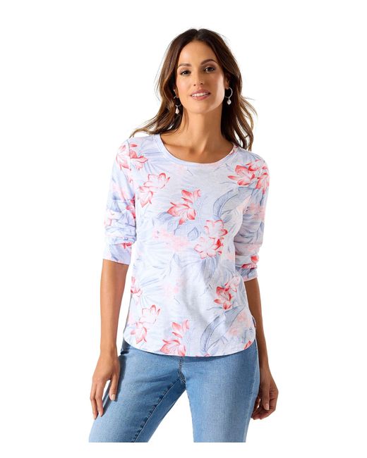 Tommy Bahama White Ashby Isles Delicate Flora Tee
