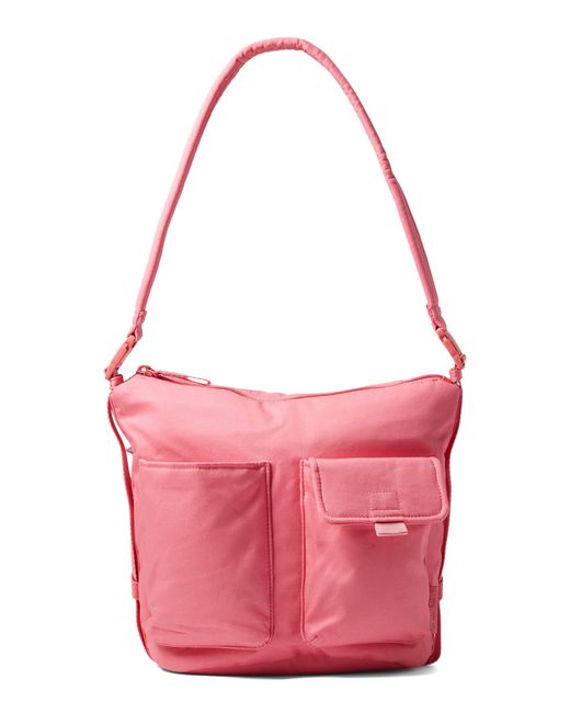 Vera Bradley Cotton Utility Bucket Crossbody Purse in Pink | Lyst