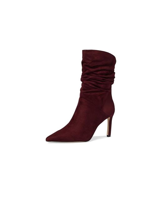 Jessica Simpson Red Elisiti Scrunch Bootie Boots, Suede
