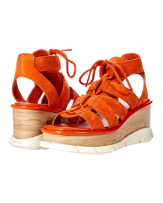 sorel boots with orange laces