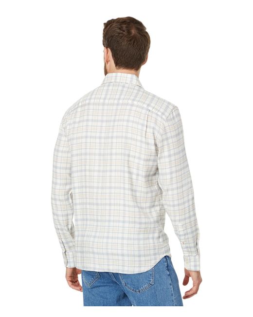 Faherty Brand White The Weekend Blend Shirt for men