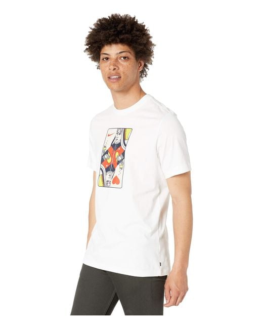 Nike Sb Queen Card Tee white habanero Red Men s T Shirt for Men
