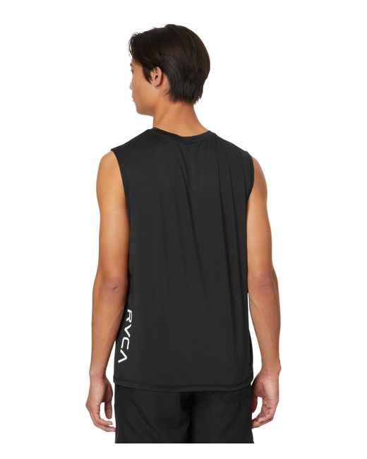 RVCA Black Sport Vent Muscle Perf for men