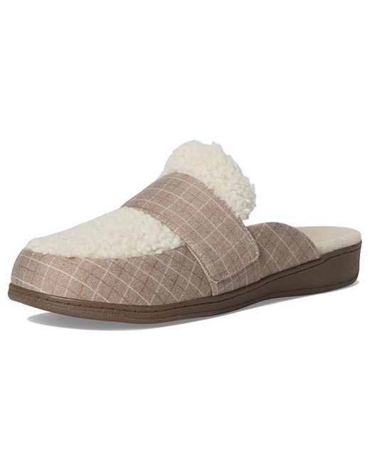 Vionic White Gemma Ii Mules Slippers, Polyester