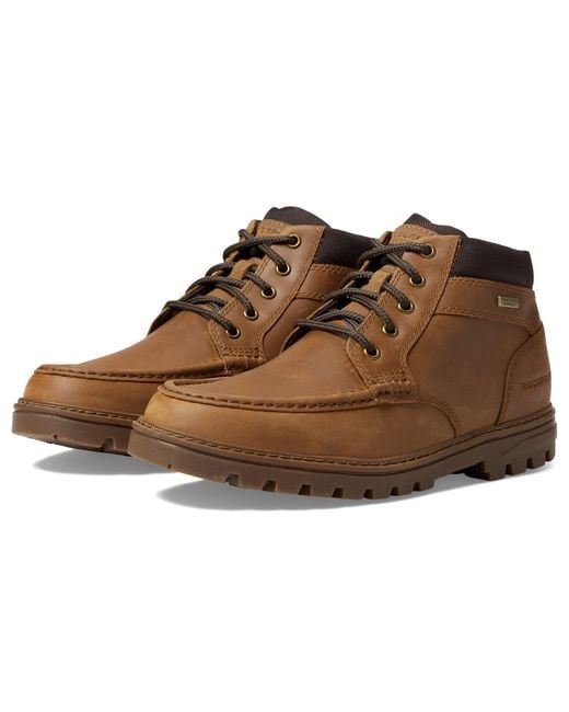 Rockport Weather Ready English Moc Boot in Brown for Men | Lyst