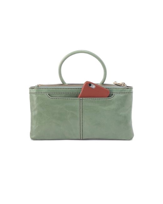 Hobo International Green Sable Crossbody Cross Body Handbags, Cotton/Leather