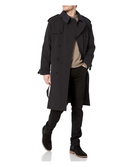 London Fog Synthetic Iconic Double Breasted Trench Coat With Zip-out ...