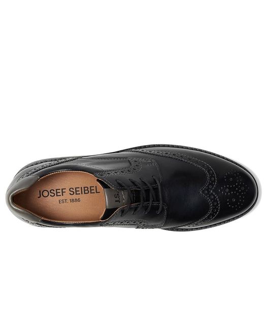 Josef Seibel Black Stuart 04 Shoes, Leather for men