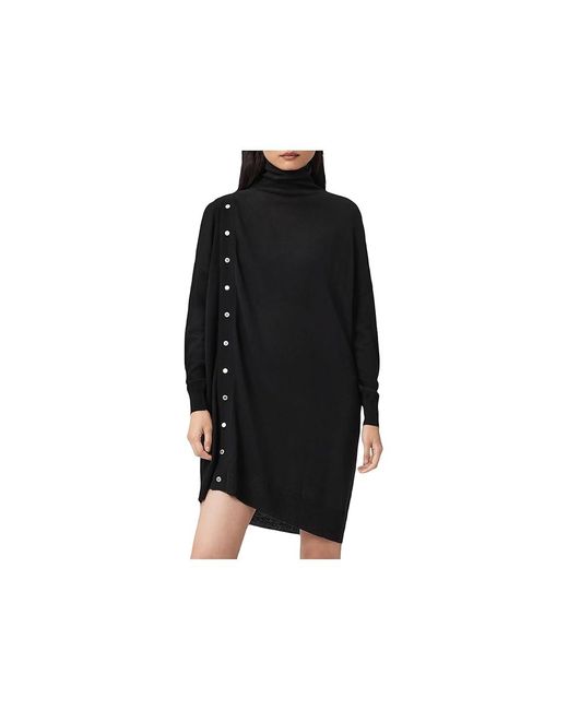 AllSaints Black Umi Dress Dress, Wool