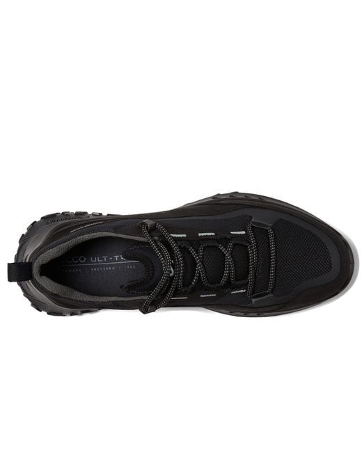 Ecco Black Ultra Terrain Waterproof Low Hiking Shoe for men