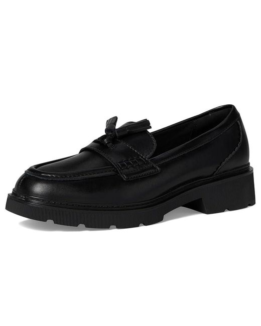Clarks Black Lauryl Tassel Flat Shoes 9 B