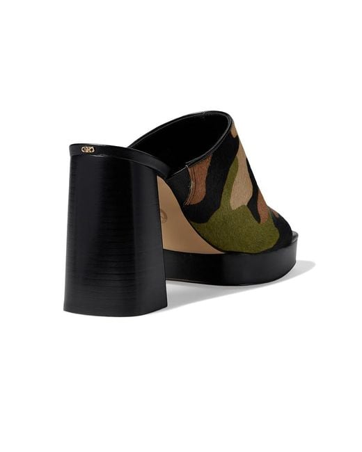 MICHAEL Michael Kors Black Celeste Platform Sandal (Smokey Multi) Sandals