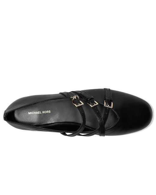 バレエシューズ Michael By Michael Kors Indy Flex Leather Ballerina Michael Kors Indy Flex Leather Mary Jane Ballet Flats
