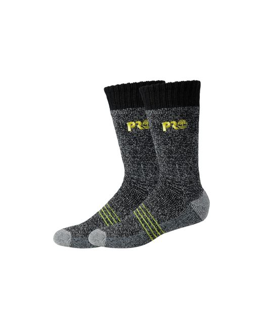 Timberland Wool 2pack Marled Heavyweight Full Cushion Boot Socks in Gray (Black) for Men Lyst