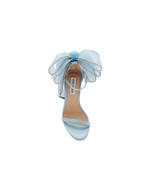 Steve Madden Blue Benni Sandals, Faux Leather