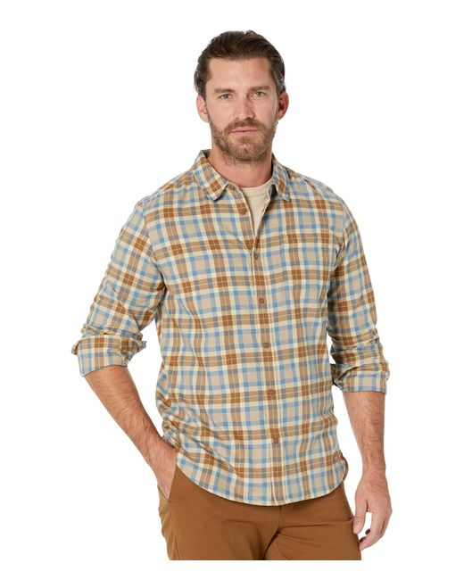 Prana Los Feliz Flannel Shirt Slim Fit in Gray for Men | Lyst