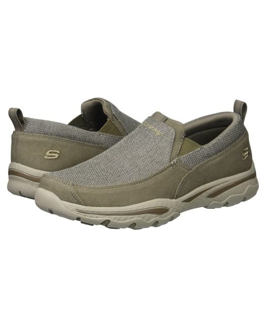 Lyst - Skechers Relaxed Fit Creston - Erie (taupe) Men's Slip On Shoes ...