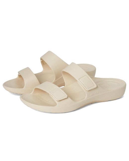 Aetrex White Kaia Sandals 5 M (B) Synthetic