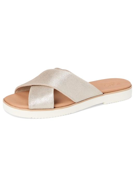TOMS White Mae Crossover Sandals 8 B