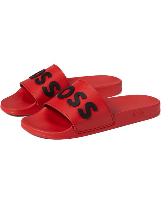 Boss Red Slide Sandals for men